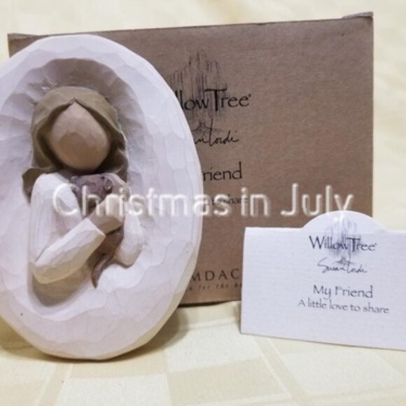 Willow Tree Susan Lordi My Friend Plaque Puppy Dog #26515 with box - Picture 1 of 3